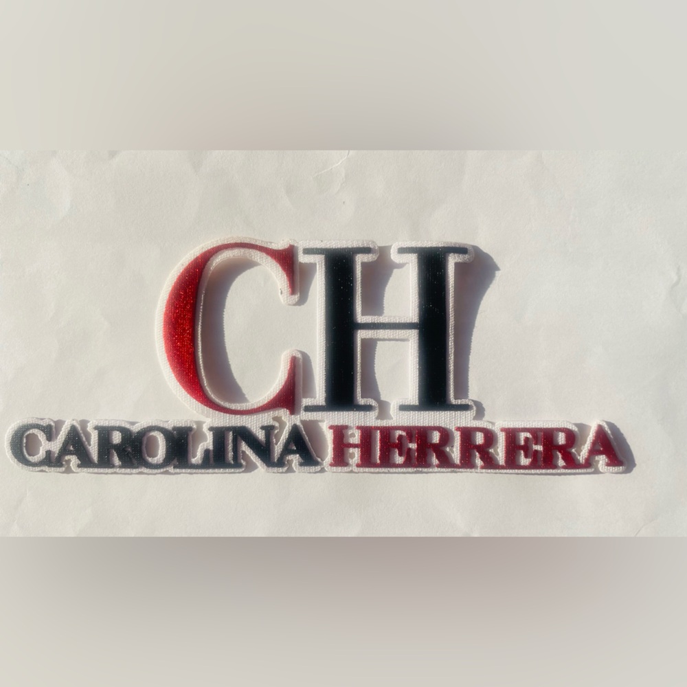Carolina Herrera Red and Black Logo Emblem